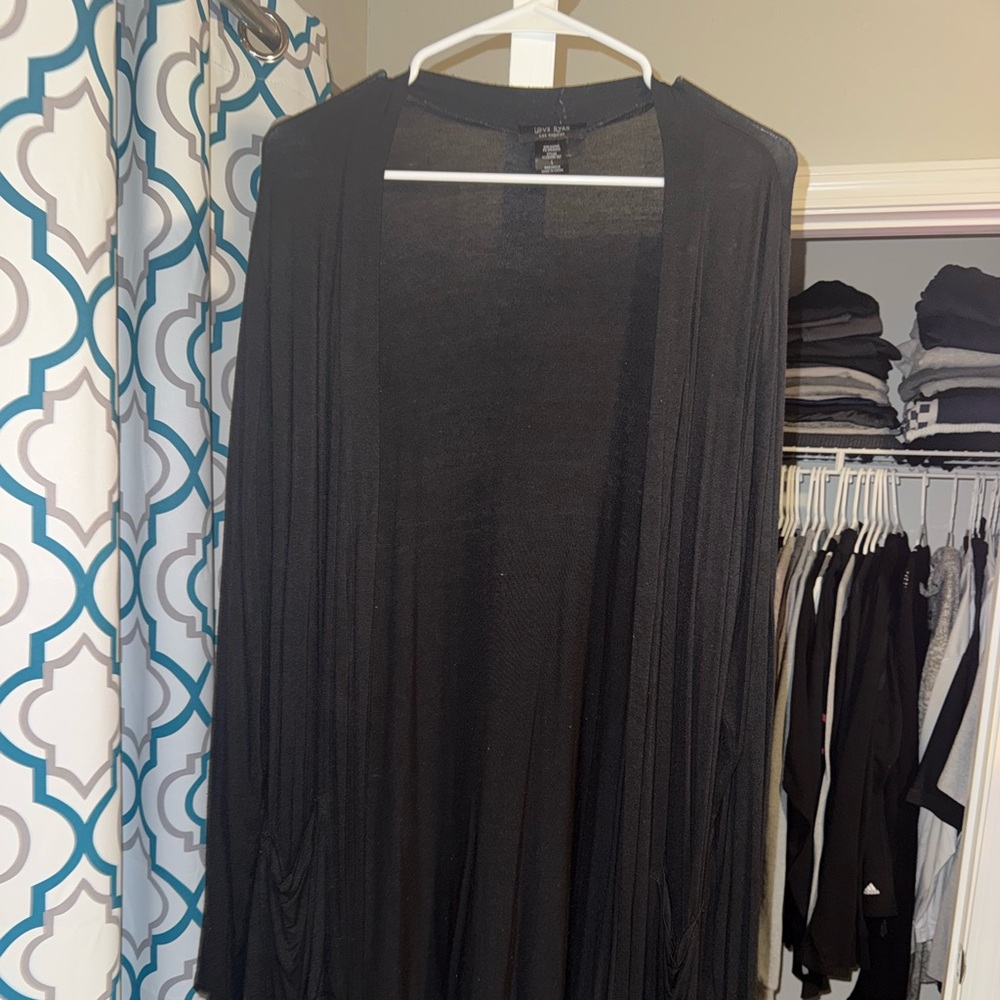 Black lightweight cardigan